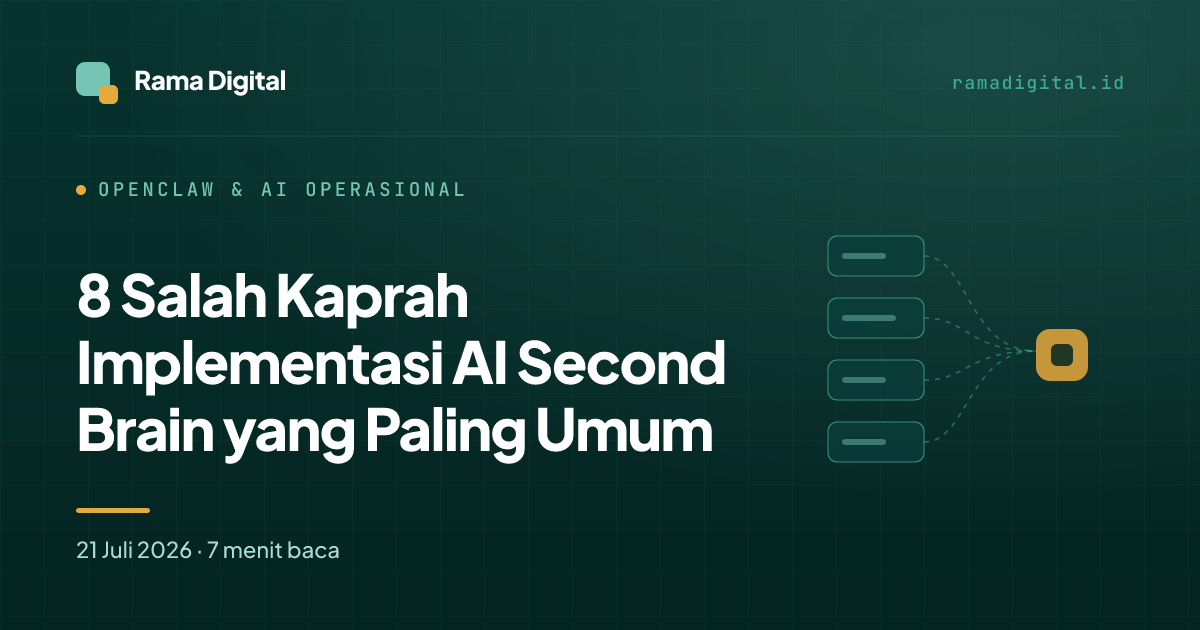 8 Salah Kaprah Implementasi AI Second Brain yang Paling Umum