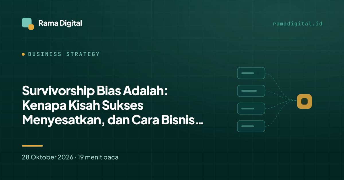 Survivorship Bias Adalah: Kenapa Kisah Sukses Menyesatkan, dan Cara Bisnis Kecil Mencari Data yang Hilang