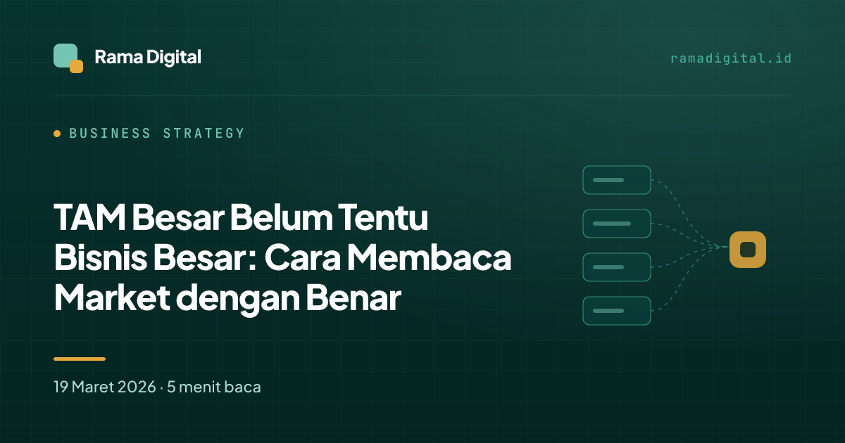 TAM Besar Belum Tentu Bisnis Besar: Cara Membaca Market dengan Benar