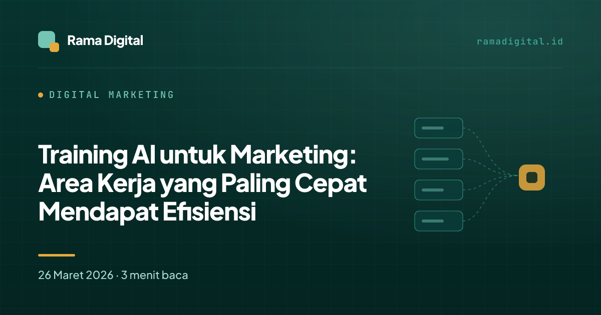 Training AI untuk Marketing: Area Kerja yang Paling Cepat Mendapat Efisiensi