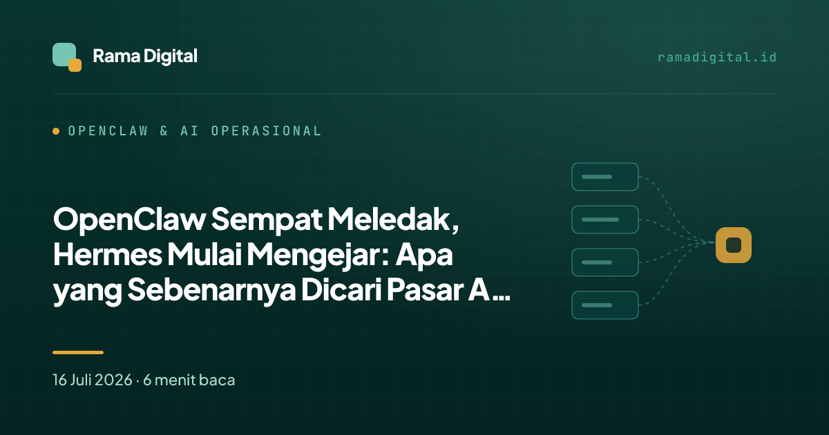 OpenClaw Sempat Meledak, Hermes Mulai Mengejar: Apa yang Sebenarnya Dicari Pasar AI Agent?