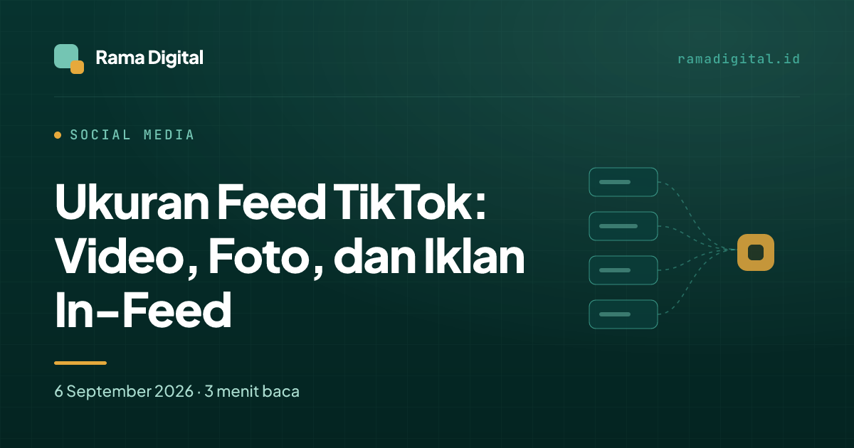 Ukuran Feed TikTok: Video, Foto, dan Iklan In-Feed