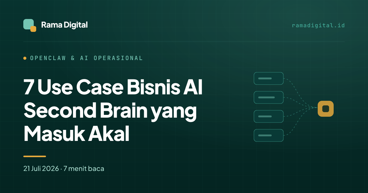 7 Use Case Bisnis AI Second Brain yang Masuk Akal