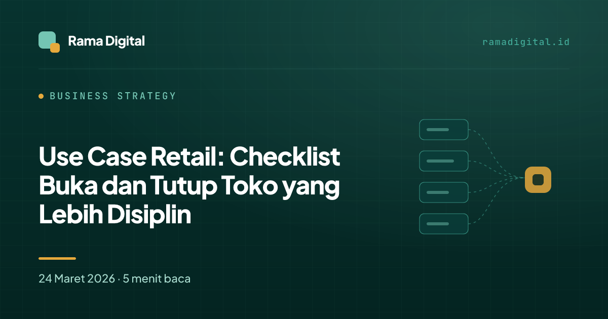 Use Case Retail: Checklist Buka dan Tutup Toko yang Lebih Disiplin