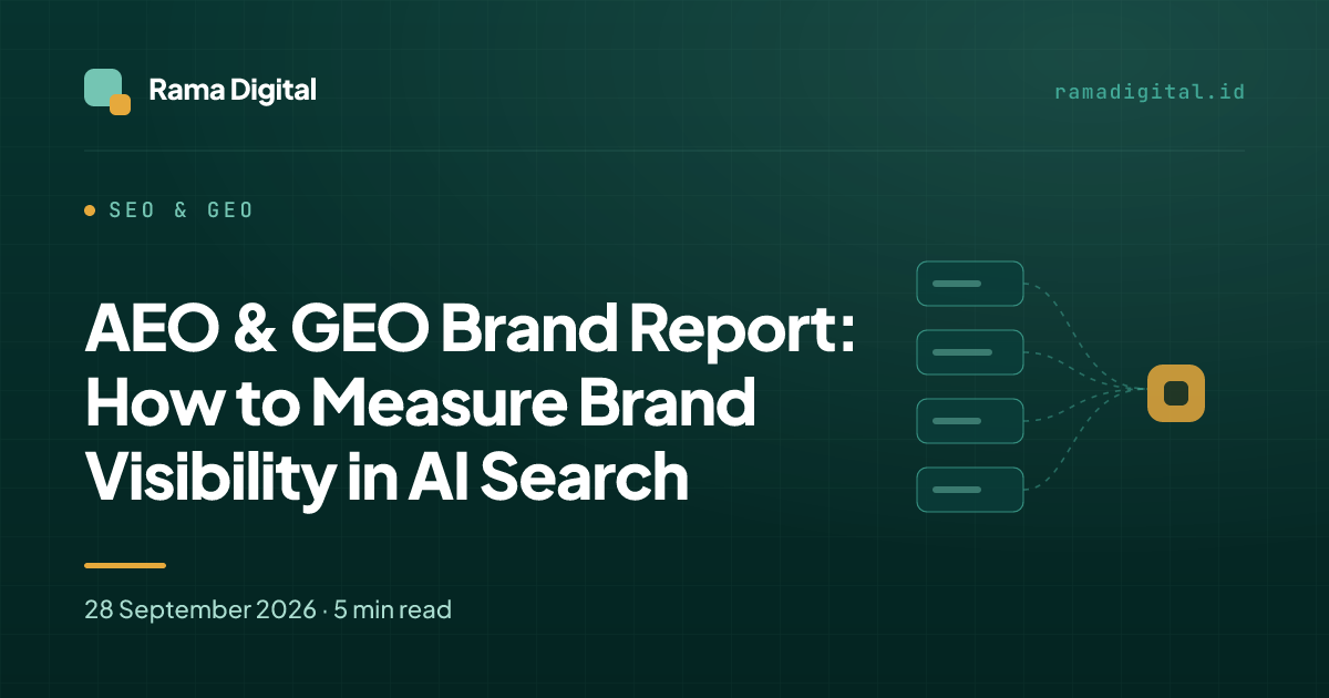 AEO & GEO Brand Report: How to Measure Brand Visibility in AI Search