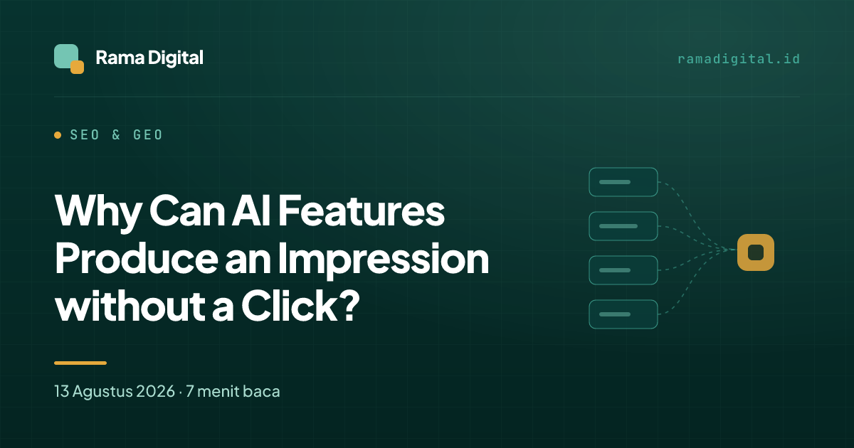 Why Can AI Features Produce an Impression without a Click?
