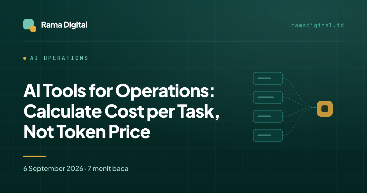 AI Tools for Operations: Calculate Cost per Task, Not Token Price
