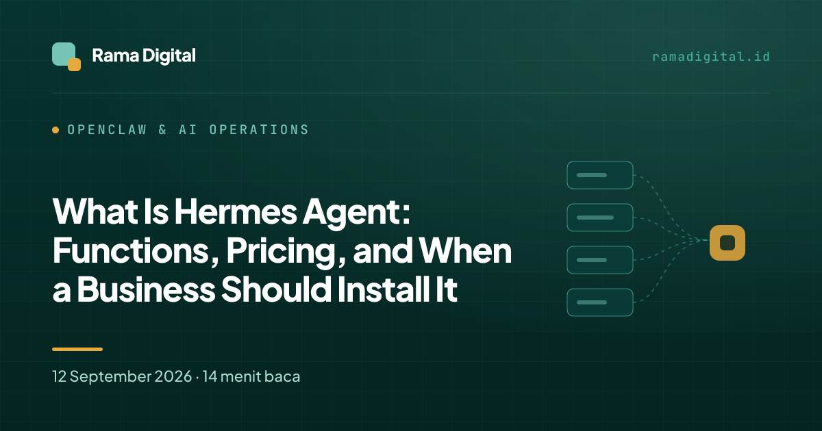 What Is Hermes Agent: Functions, Pricing, and When a Business Should Install It