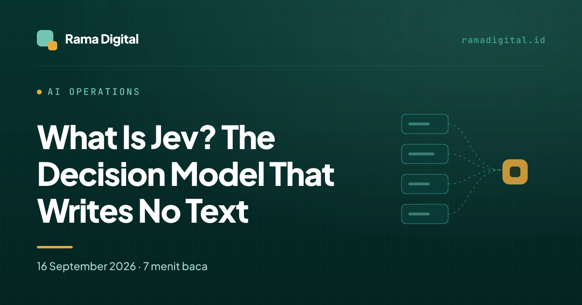 What Is Jev? The Decision Model That Writes No Text