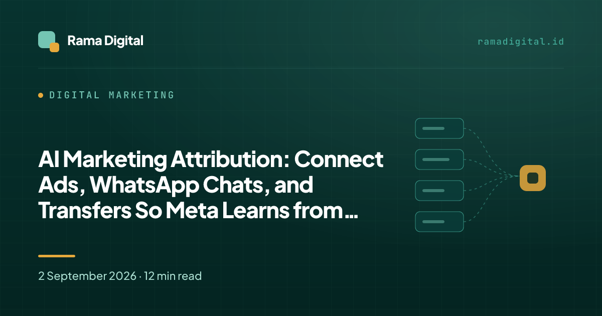 AI Marketing Attribution: Connect Ads, WhatsApp Chats, and Transfers So Meta Learns from Real Buyers