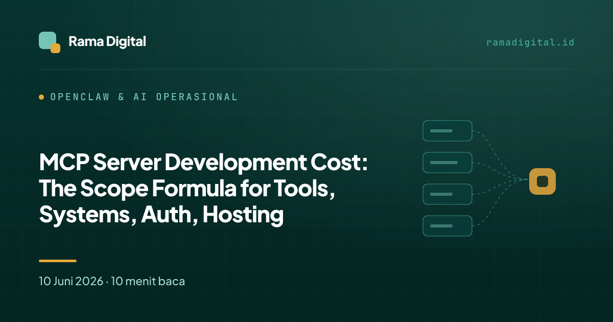 MCP Server Development Cost: The Scope Formula for Tools, Systems, Auth, Hosting