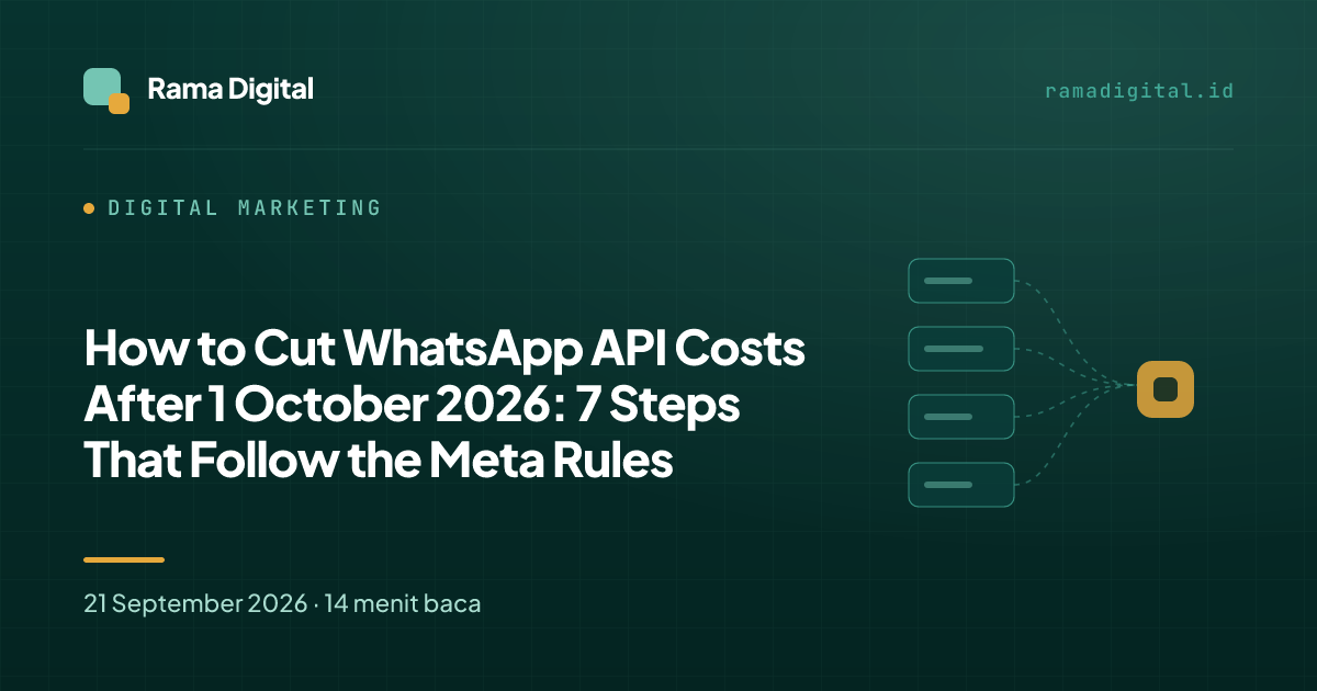 How to Cut WhatsApp API Costs After 1 October 2026: 7 Steps That Follow the Meta Rules