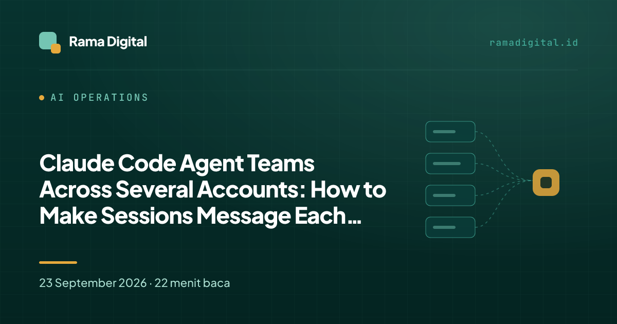 Claude Code Agent Teams Across Several Accounts: How to Make Sessions Message Each Other