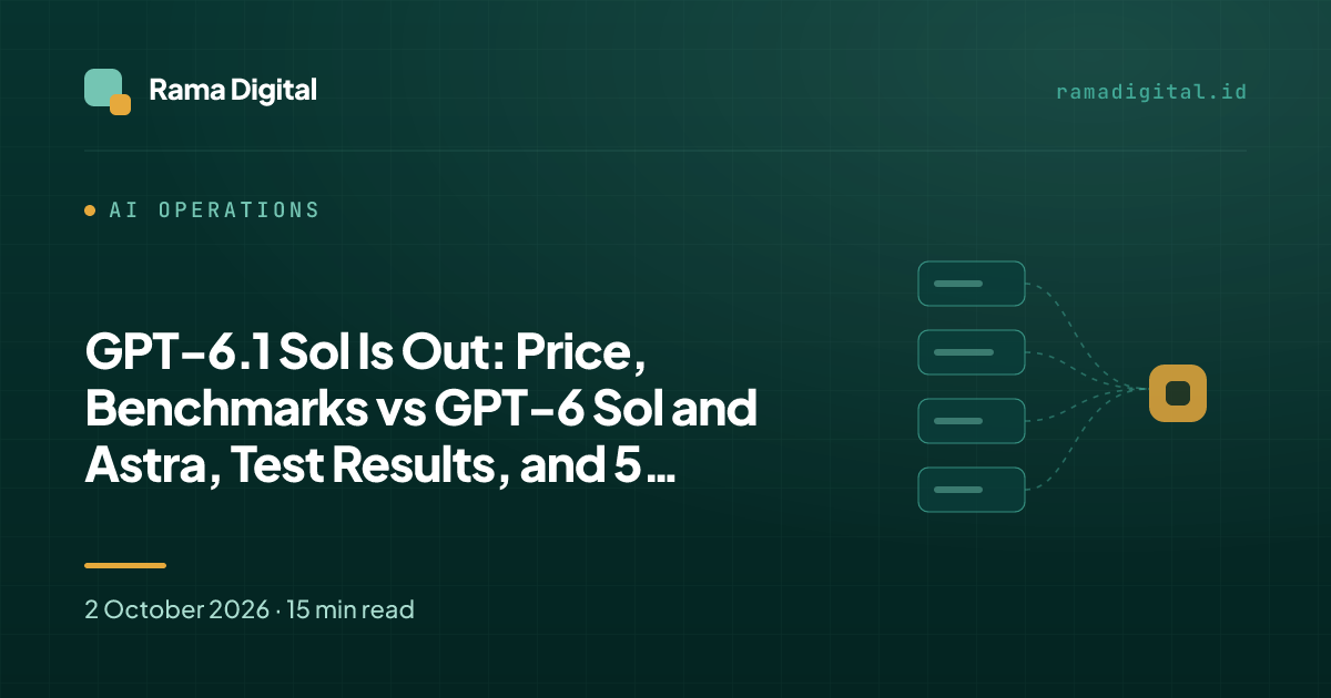 GPT-6.1 Sol Is Out: Price, Benchmarks vs GPT-6 Sol and Astra, Test Results, and 5 Migration Steps