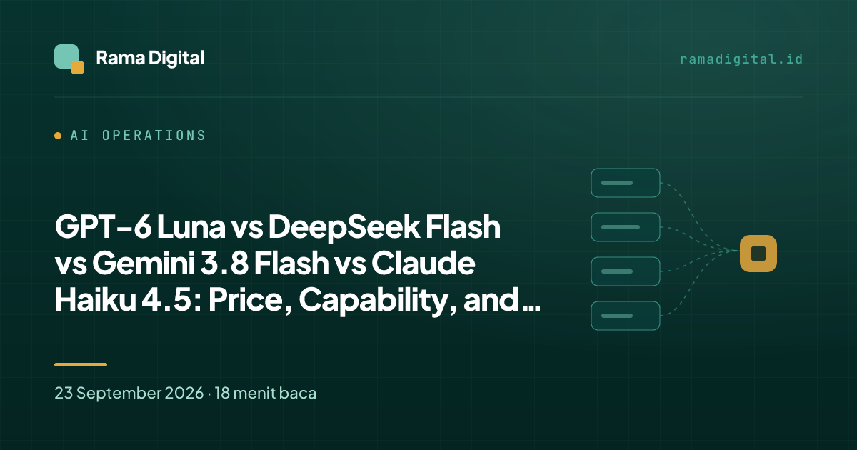 GPT-6 Luna vs DeepSeek Flash vs Gemini 3.8 Flash vs Claude Haiku 4.5: Price, Capability, and Use Case