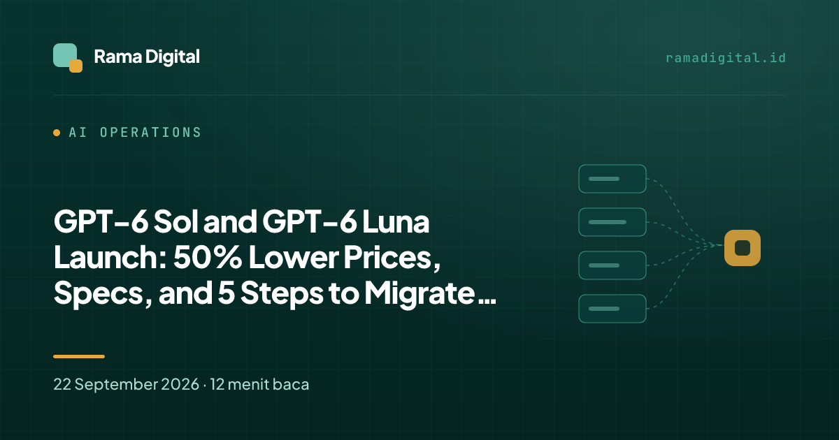 GPT-6 Sol and GPT-6 Luna Launch: 50% Lower Prices, Specs, and 5 Steps to Migrate from GPT-5.6