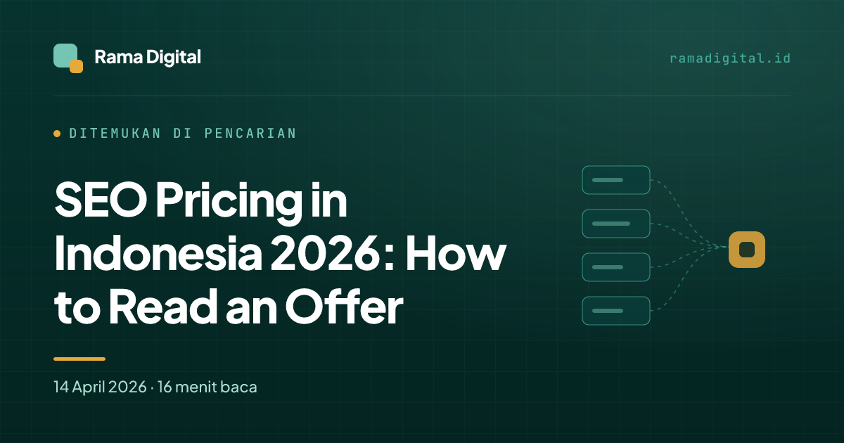 SEO Pricing in Indonesia 2026: How to Read an Offer