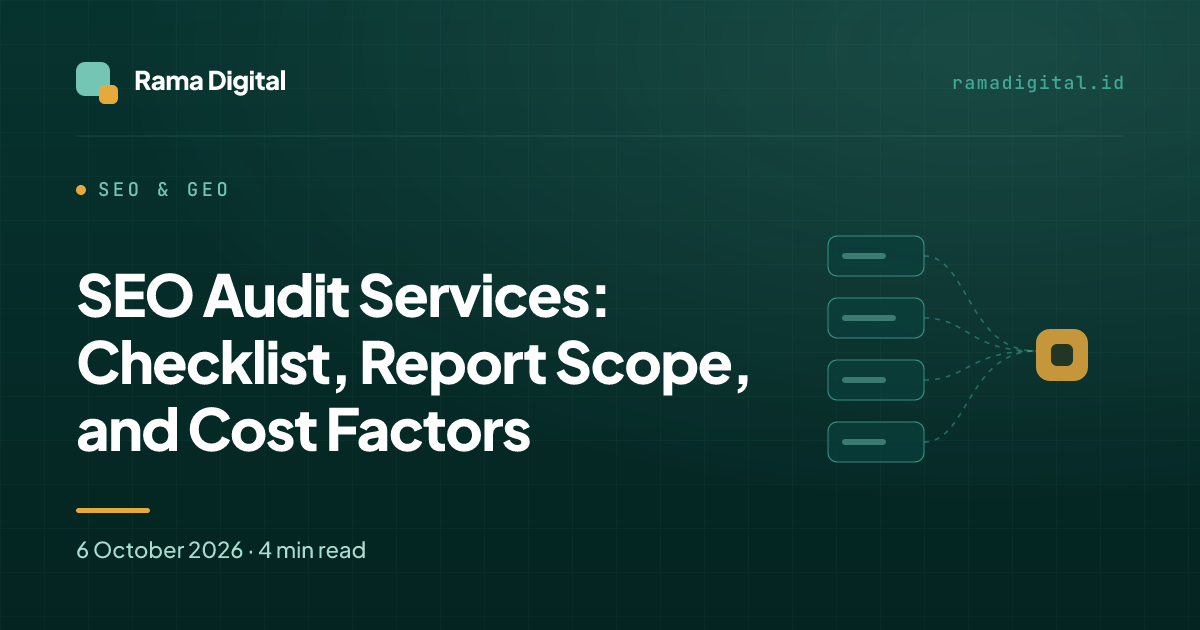 SEO Audit Services: Checklist, Report Scope, and Cost Factors