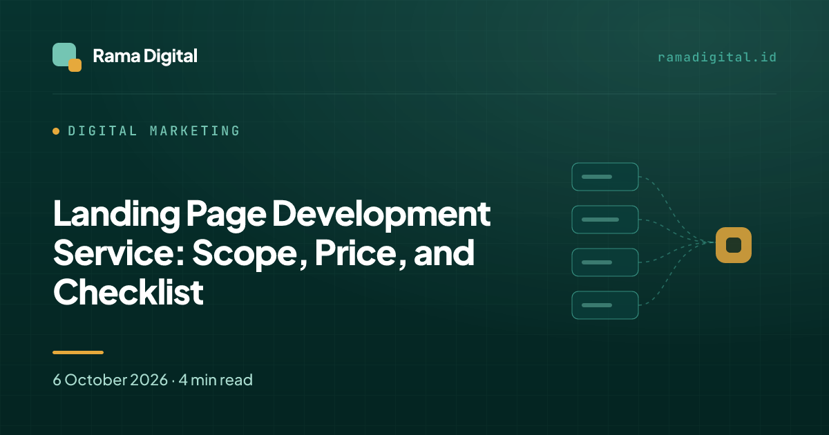 Landing Page Development Service: Scope, Price, and Checklist