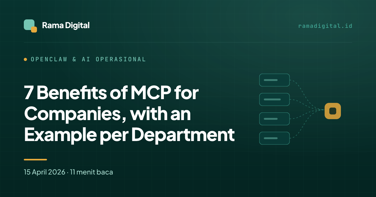 7 Benefits of MCP for Companies, with an Example per Department