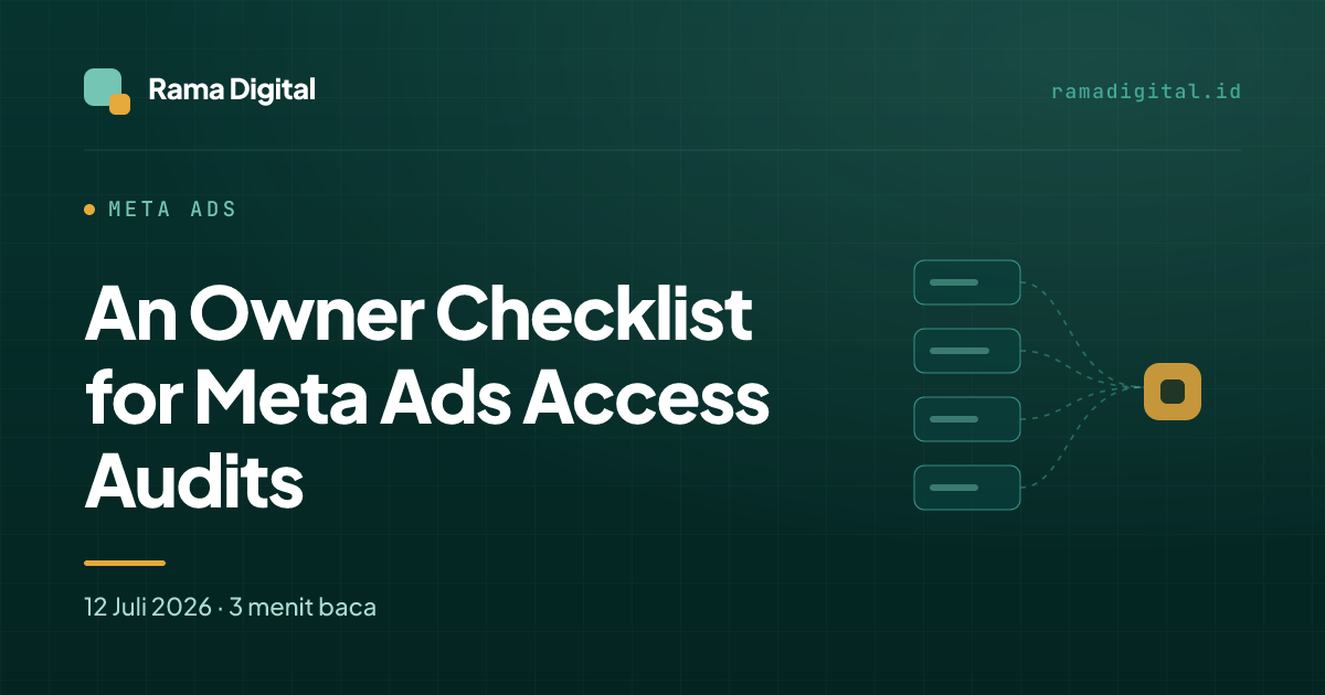 An Owner Checklist for Meta Ads Access Audits