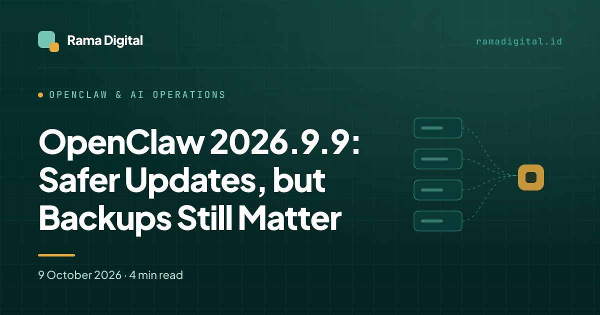 OpenClaw 2026.9.9: Safer Updates, but Backups Still Matter