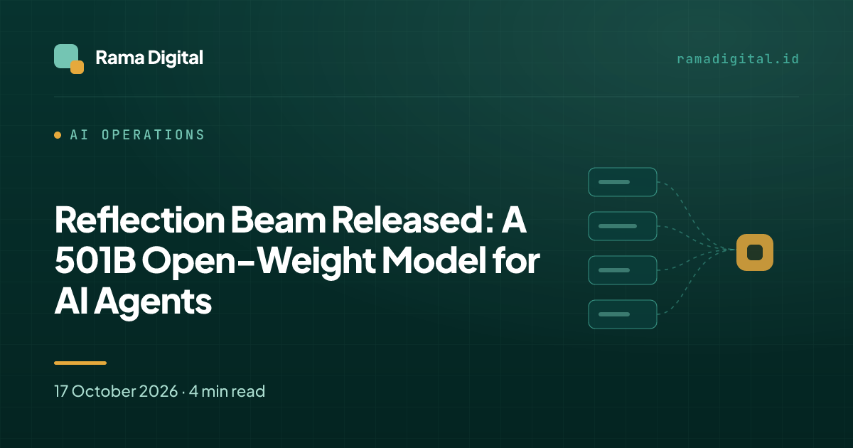 Reflection Beam Released: A 501B Open-Weight Model for AI Agents