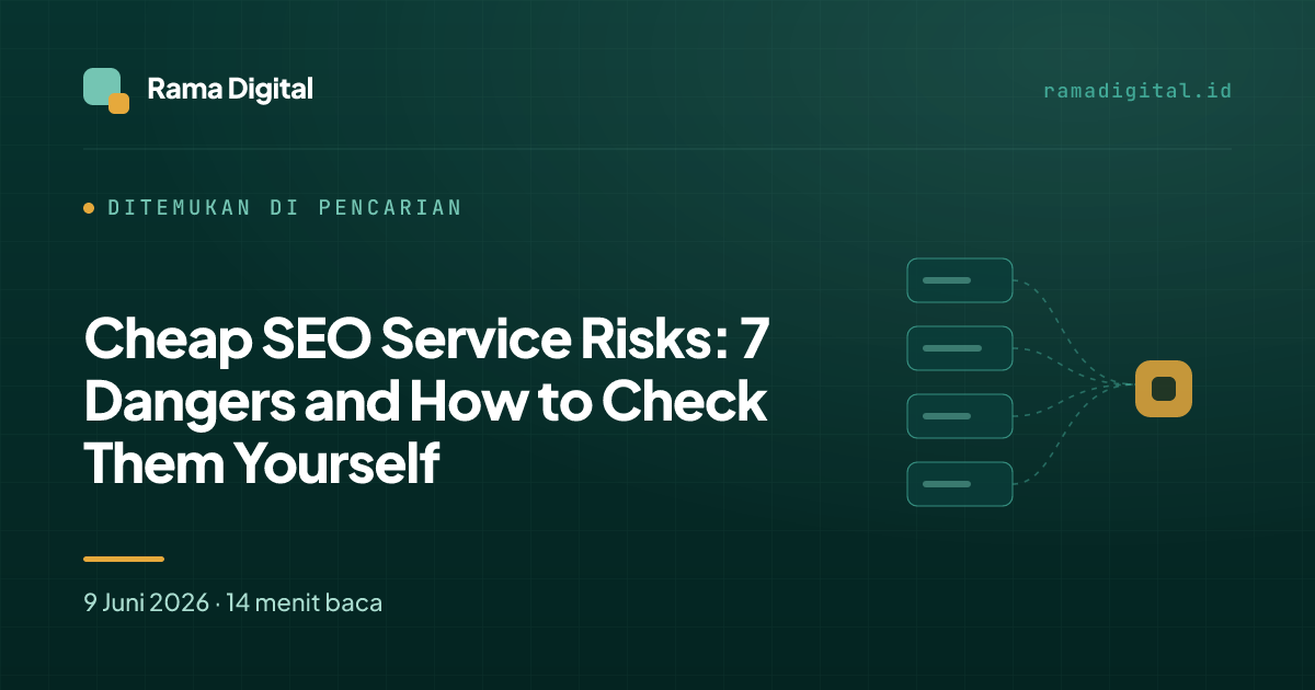Cheap SEO Service Risks: 7 Dangers and How to Check Them Yourself