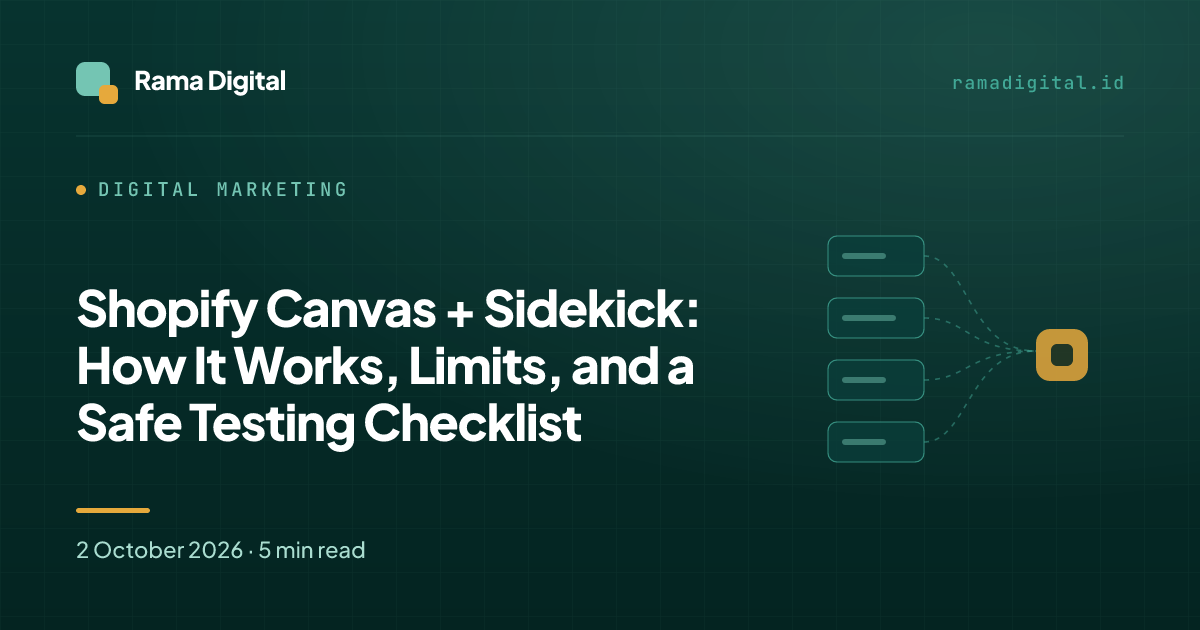 Shopify Canvas + Sidekick: How It Works, Limits, and a Safe Testing Checklist