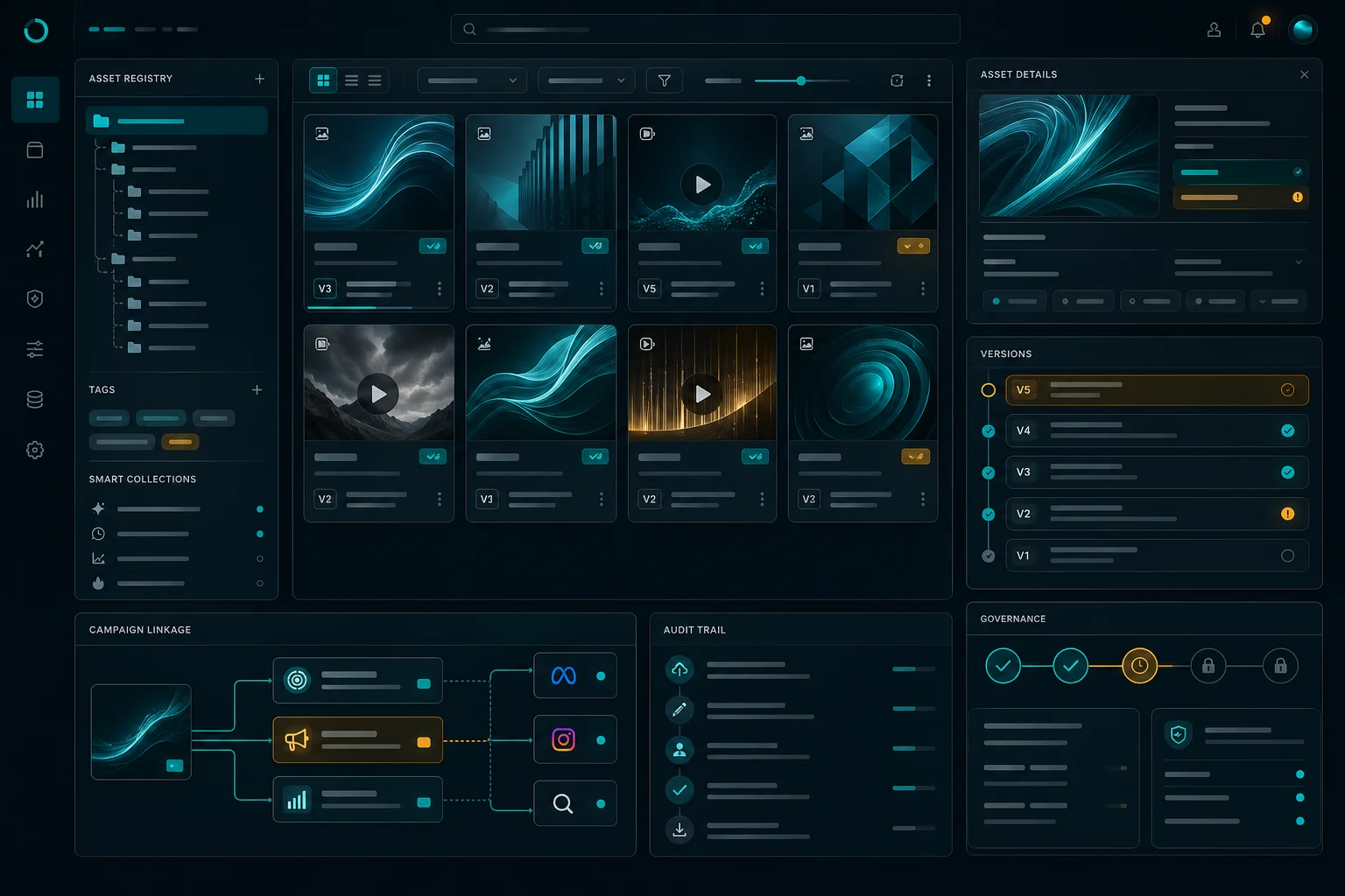 Visual creative asset registry for Meta Ads operating system